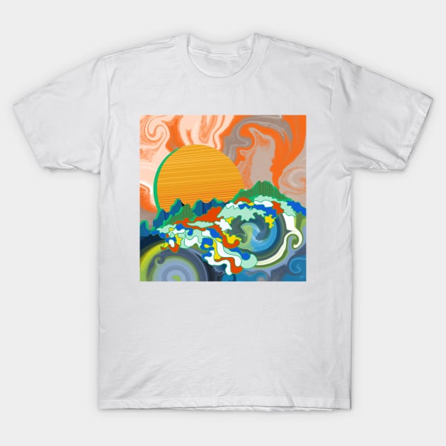 Sunset a paradise T-Shirt by Tatismallart